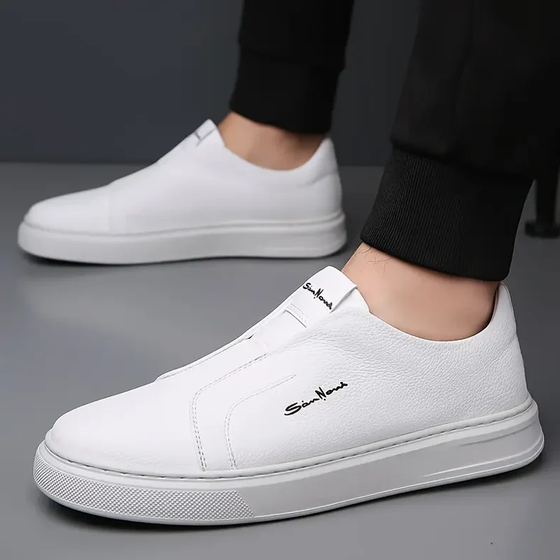 Scarpe da uomo in pelle slip-on