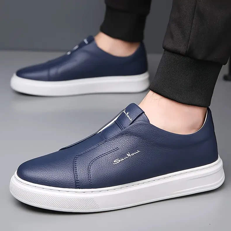 Scarpe da uomo in pelle slip-on