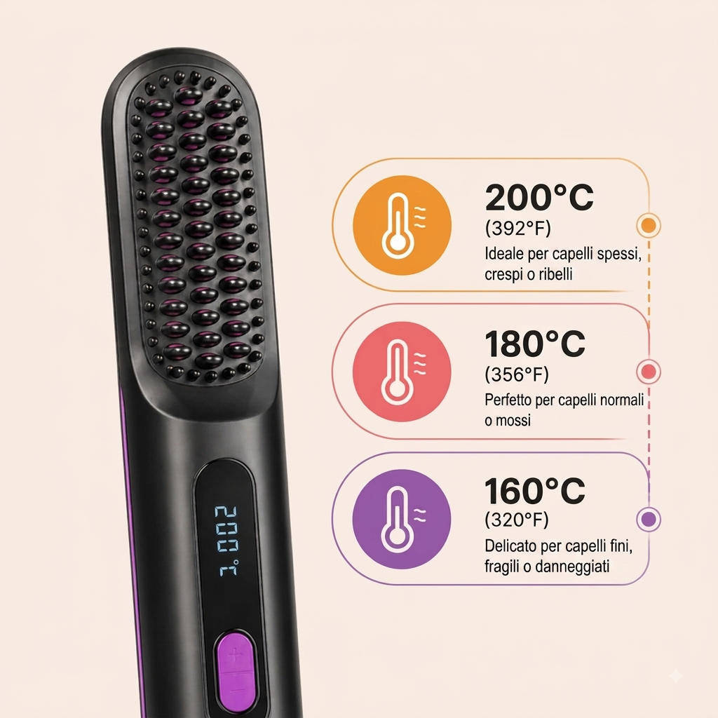 GLIDE 360 – Spazzola Riscaldante Senza Fili Unisex