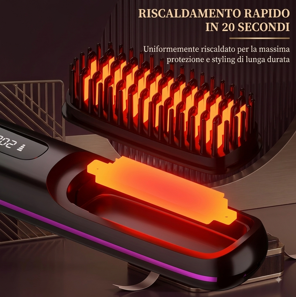 GLIDE 360 – Spazzola Riscaldante Senza Fili Unisex